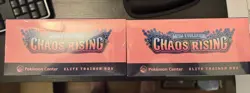 2x Chaos Rising Pokemon Center Elite Trainer Box’s Factory Sealed - Image 2