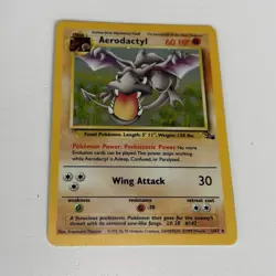 Aerodactyl 1/62 Pokemon TCG Fossil Holo Foil Rare Card - Image 2