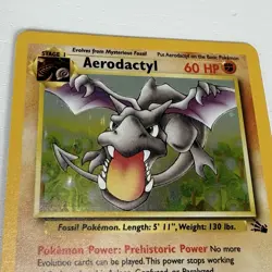 Aerodactyl 1/62 Pokemon TCG Fossil Holo Foil Rare Card - Image 3