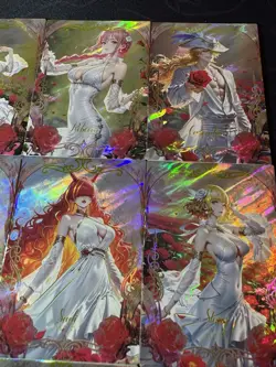 One Piece 9 Collectible Character Anime Cards CCG Boa Rose Garden Robin Shanks - Image 3
