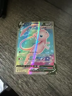 Pokemon TCG Swsh08 Fusion Strike Mew V 250/264 Ultra Rare Full Art Holo English - Image 1