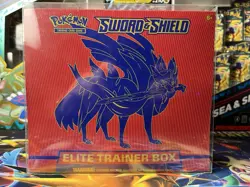 Pokemon SWSH Base Sealed Elite Trainer Box ETB Zacian - Image 1