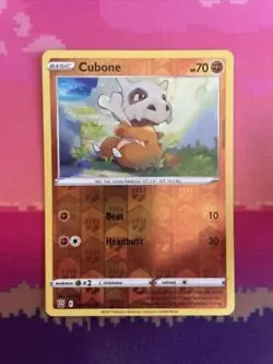 Pokemon Card Cubone Battle Styles Reverse Holo Common 069/163 Near Mint - Image 1