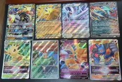 Oversized Pokemon Lot of 8 Cards - Kommo-o, Leafeon, Lucario, Lugia, Alakazam - Image 1