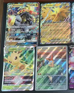 Oversized Pokemon Lot of 8 Cards - Kommo-o, Leafeon, Lucario, Lugia, Alakazam - Image 3