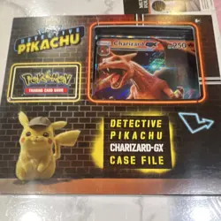 Pokemon Detective Pikachu Charizard-GX Case File Sealed Box Trading Card Game - Image 1