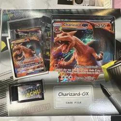 Pokemon Detective Pikachu Charizard-GX Case File Sealed Box Trading Card Game - Image 2
