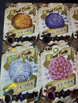 One Piece Set of 9 Collectible Devil Fruit Anime Character Premium Cards CCG - Image 2