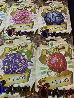 One Piece Set of 9 Collectible Devil Fruit Anime Character Premium Cards CCG - Image 4