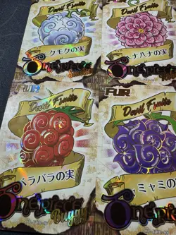 One Piece Set of 9 Collectible Devil Fruit Anime Character Premium Cards CCG - Image 5