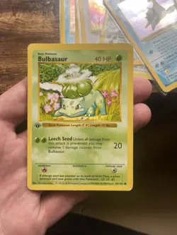 Pokemon TCG Bulbasaur 1st Edition And Shadowless - Image 1