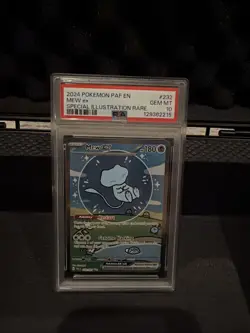 Pokemon 2024 Shiny Mew ex 232/091 SIR Paldean Fates GEM MINT PSA 10 - Image 1