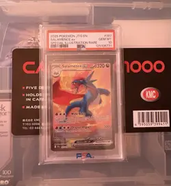 PSA 10 Pokemon Salamence ex 187/159 Sv09 Journey Together SIR Holo ENG - Image 1