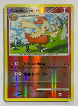 Combusken 45/127 Reverse Holo Pokemon Platinum LP - Image 1