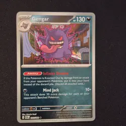 Gengar 050/088 Me03: Perfect Order Reverse Holo Rare Pokemon TCG - Image 1