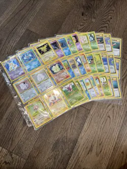 Vintage Pokemon TCG Collection 87 Cards 7 Holos Base Set 2 LP-NM - Image 1