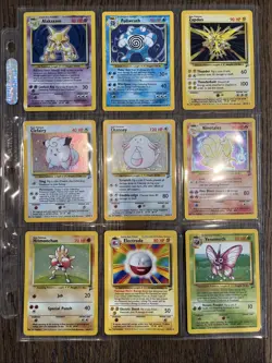 Vintage Pokemon TCG Collection 87 Cards 7 Holos Base Set 2 LP-NM - Image 2
