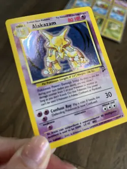 Vintage Pokemon TCG Collection 87 Cards 7 Holos Base Set 2 LP-NM - Image 4