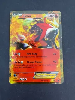 Entei EX 13/108, 2012 Pokemon TCG Dark Explorers, Ultra Rare, Holo - Image 1