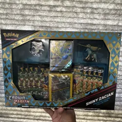Pokemon TCG Crown Zenith Shiny Zacian Premium Figure Collection Box English 2023 - Image 1
