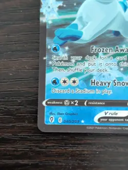 Pokemon TCG Glaceon V Evolving Skies 040/203 Holo Ultra Rare - Image 5