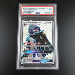 PSA 9 Decidueye GX SV47/SV94 Hidden Fates Holo Graded Pokemon Card - Image 1