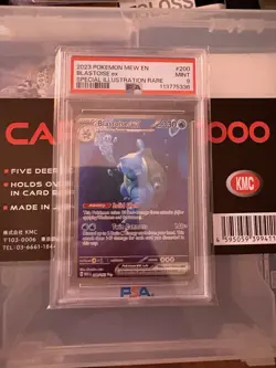 Pokemon Blastoise ex 200/165 Scarlet & Violet 151 Special Illustration Rare PSA… - Image 1