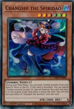 DIFO-EN096 CHANGSHI THE SPIRIDAO SUPER RARE 1ST EDITION YuGiOh CARD - Image 1