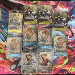 One Piece TCG- Three brothers Promos - P-075 x2 P-074 x4 P-073 X4 SEALED VOL 2 - Image 1