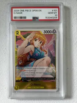 2024 ONE PIECE OP06-WINGS OF THE CAPTAIN #101 O-NAMI PSA 10 - Image 1