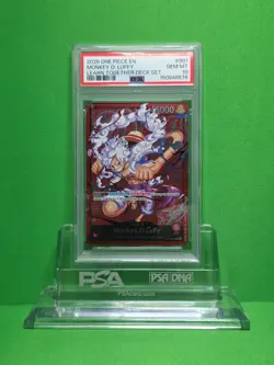 ONE PIECE 2025 LEARN TOGETHER DECK SET MONKEY.D.LUFFY ST21-001 PSA 10 - Image 1