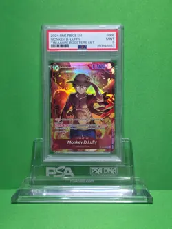ONE PIECE 2024 TREASURE BOOSTER SET MONKEY.D.LUFFY SR ST10-006 PSA 9 - Image 1