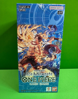 One Piece TCG SEALED ACE & NEWGATE Starter Deck Display (6 Decks) - ST-22 Sealed - Image 1