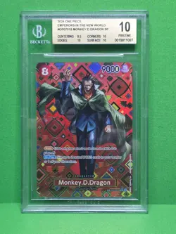 ONE PIECE 2024 EMPERORS IN THE NEW WORLD MONKEY.D.DRAGON SP OP07-015 BGS 10 - Image 1