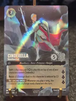 Disney Lorcana Cinderella Stouthearted D23 Promo Foil English Card - Image 1