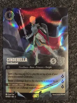 Disney Lorcana Cinderella Stouthearted D23 Promo Foil English Card - Image 2