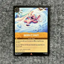 Disney Lorcana Winterspell Akood Et Emuti 29/204 Song NM Rare - Image 1