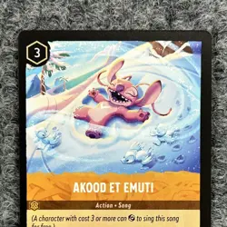 Disney Lorcana Winterspell Akood Et Emuti 29/204 Song NM Rare - Image 3