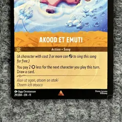 Disney Lorcana Winterspell Akood Et Emuti 29/204 Song NM Rare - Image 4