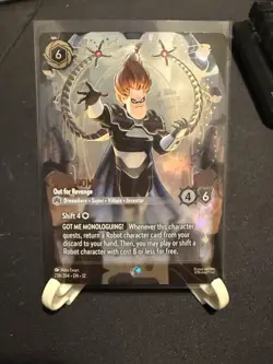 Disney Lorcana Wilds Unknown Enchanted Foil Syndrome Out For Revenge 238/204 - Image 1