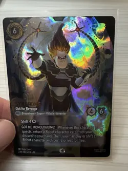 Disney Lorcana Wilds Unknown Enchanted Foil Syndrome Out For Revenge 238/204 - Image 2
