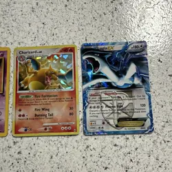 4 Pokemon card lot! 2 gengars, charizard and lugia promo - Image 2