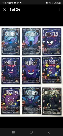 Pokemon 150 Card Complete SetGengar Halloween+#21 Of 100 Glow Charizard Cdescrip - Image 2