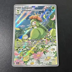 Pokemon Lilligant Illustration Rare Holo English Card Sv: Black Bolt 092/086 NM - Image 1