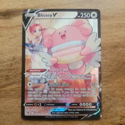 Pokemon TCG Blissey V Full Art Holo Card TG22/TG30 Silver Tempest NM - Image 1