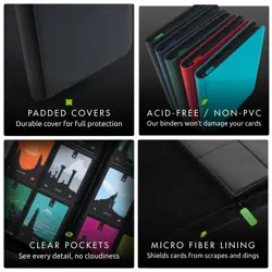 Vault X 9 Pocket Trading Card Zip Binder, 360 Cards, Premium Exo-Tec Album - Image 4