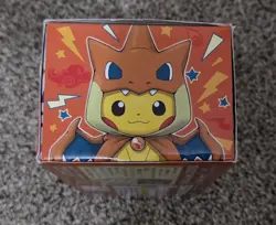 Poncho Wearing Pikachu Mega Charizard Y Box/Deck Box/Sleeves/Dividers. No Cards. - Image 5