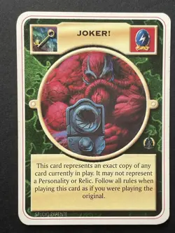 Doomtrooper CCG Mortificator Joker! Card Mutant Chronicles 1995 - Image 1