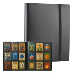 9 Pocket Trading Card Album Trading Card Binder Card Album Card Holder Black - Image 3