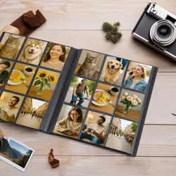 9 Pocket Trading Card Album Trading Card Binder Card Album Card Holder Black - Image 4